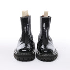 Proenza Schouler Topstitched Leather Chelsea Boots in Black, Size 38.5 EU