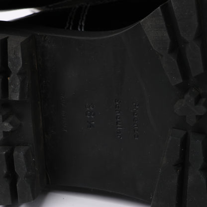 Proenza Schouler Topstitched Leather Chelsea Boots in Black, Size 38.5 EU