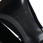 ROCHAS Velvet and Patent Leather Pumps in Black, Size 37 EU