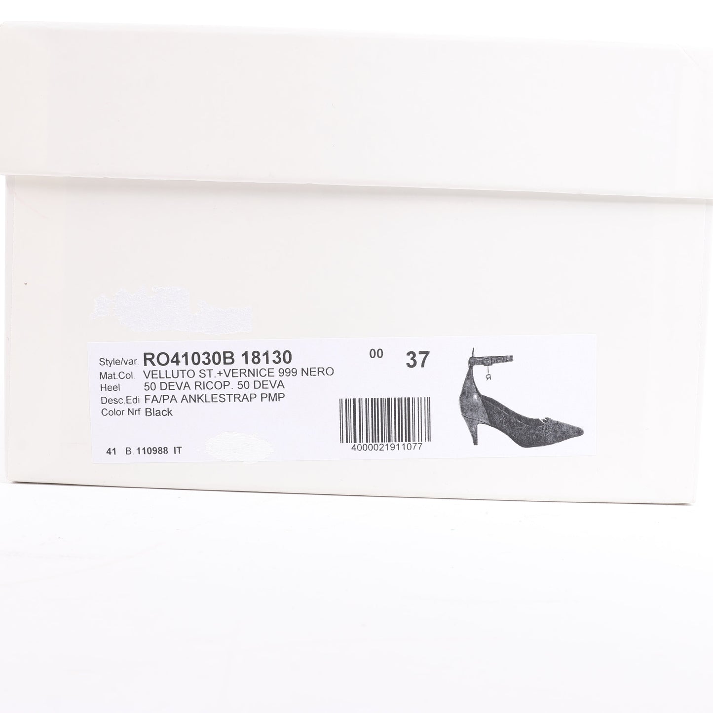 ROCHAS Velvet and Patent Leather Pumps in Black, Size 37 EU