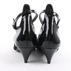 ROCHAS Velvet and Patent Leather Pumps in Black, Size 37 EU