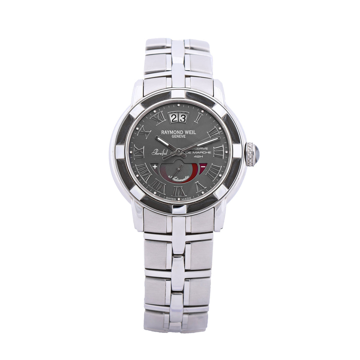 Raymond Weil Parsifal 2843-ST-00608 Grey/Steel 39 mm Watch with Gray Dial