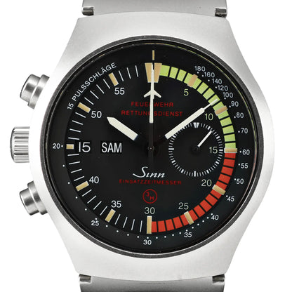 SINN Achilles Chronograph 157.EZM-4 157.12859 SS AT Watch with Black Dial