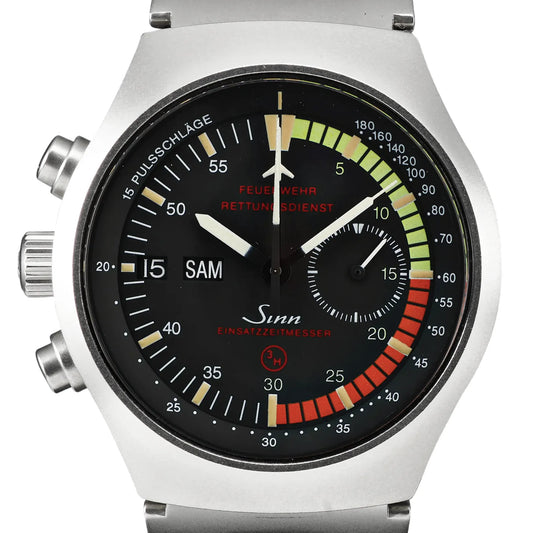 SINN Achilles Chronograph 157.EZM-4 157.12859 SS AT Watch with Black Dial