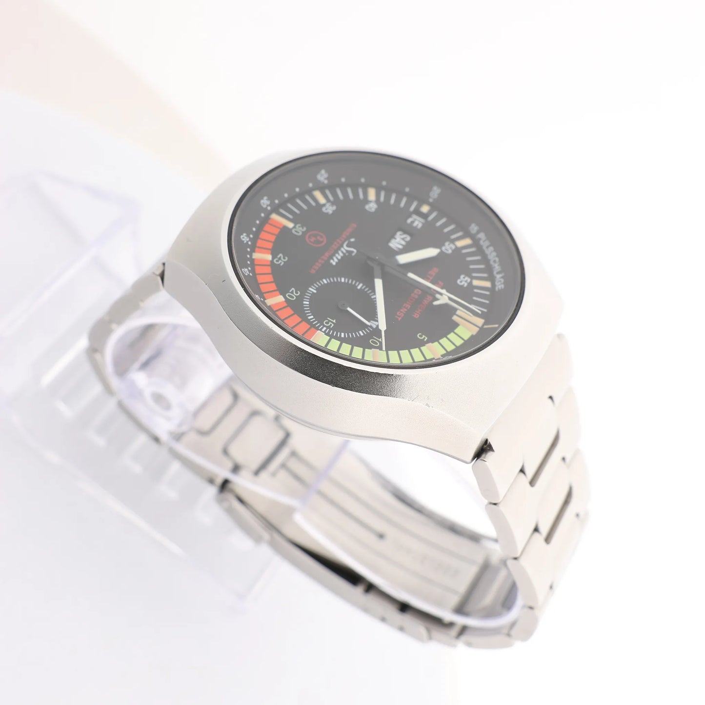 SINN Achilles Chronograph 157.EZM-4 157.12859 SS AT Watch with Black Dial