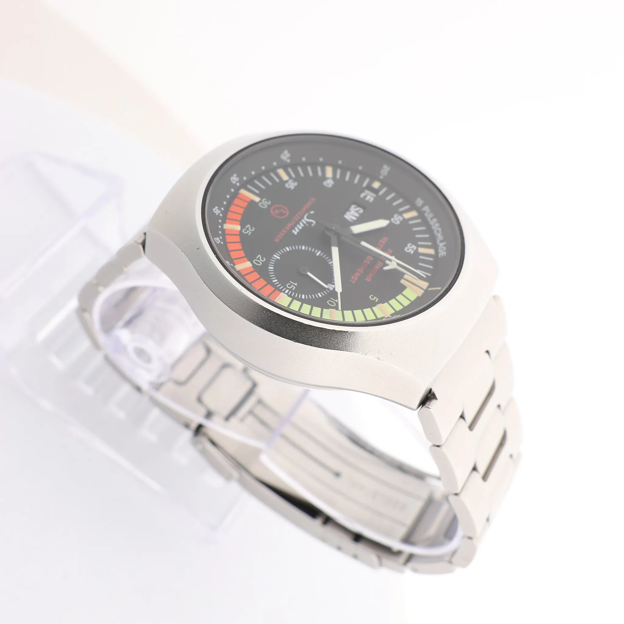 SINN Achilles Chronograph 157.EZM-4 157.12859 SS AT Watch with Black Dial