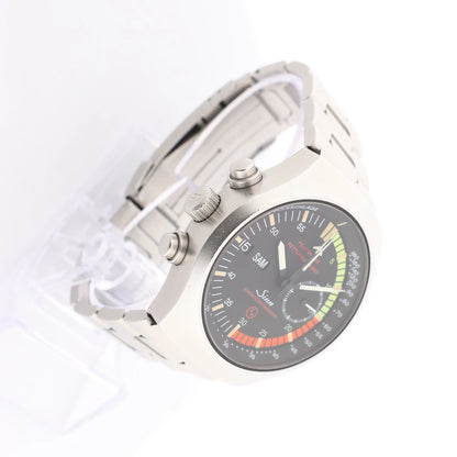 SINN Achilles Chronograph 157.EZM-4 157.12859 SS AT Watch with Black Dial