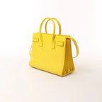 Saint Laurent Paris Sac de Jour Nano Leather 2Way Handbag Yellow 398710