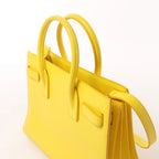 Saint Laurent Paris Sac de Jour Nano Leather 2Way Handbag Yellow 398710