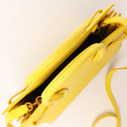 Saint Laurent Paris Sac de Jour Nano Leather 2Way Handbag Yellow 398710