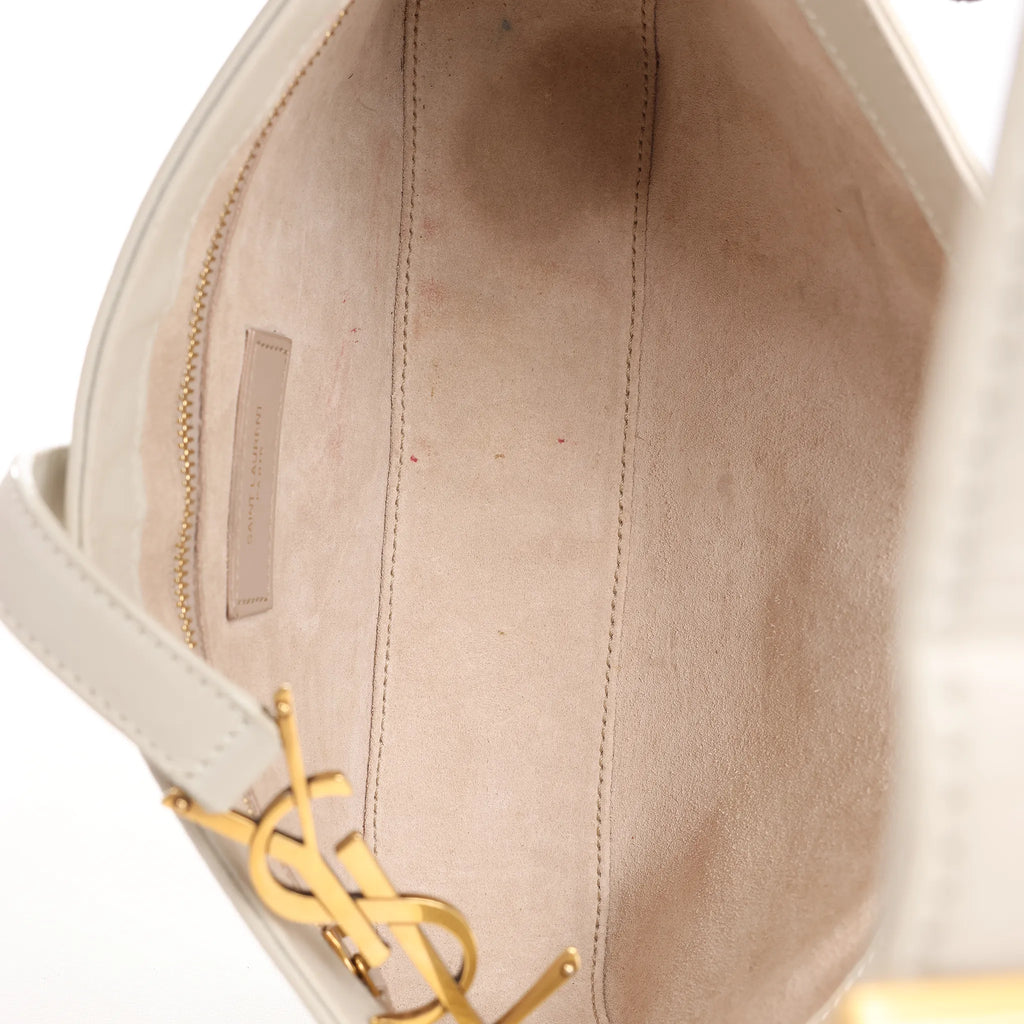 Saint Laurent Le 5 à 7 Small Leather Shoulder Bag in Beige 657228