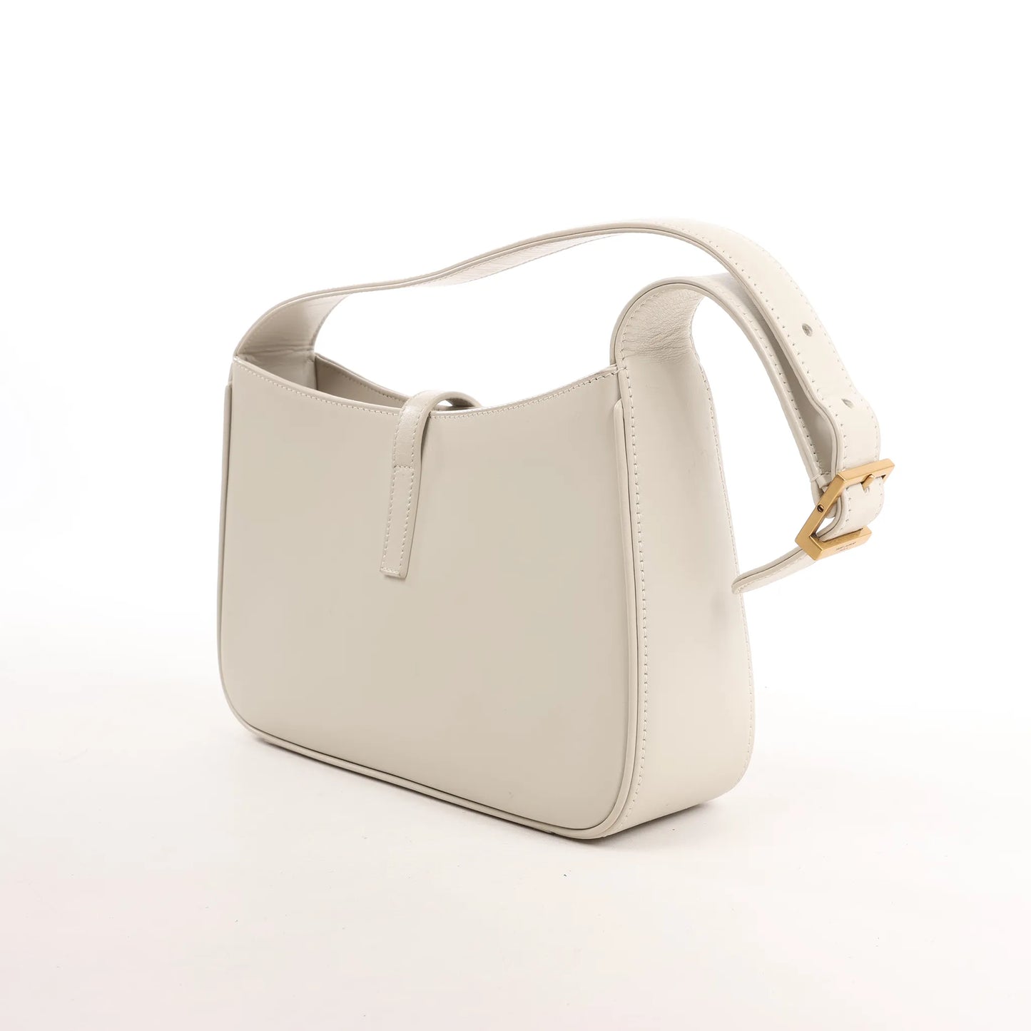 Saint Laurent Le 5 à 7 Small Leather Shoulder Bag in Beige 657228