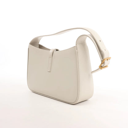 Saint Laurent Le 5 à 7 Small Leather Shoulder Bag in Beige 657228