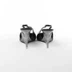 Saint Laurent Miller Leather Slingback Heels in Black 831087, Size 40 EU