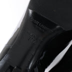 Saint Laurent Paris Opium Patent leather Ankle Boots in Black AU484171 , Size 37.5 EU