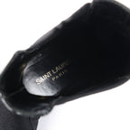 Saint Laurent Paris Opium Patent leather Ankle Boots in Black AU484171 , Size 37.5 EU