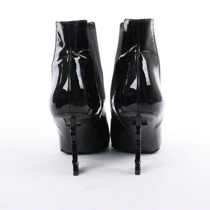 Bottines Saint Laurent Paris Opium en cuir verni noir AU484171, pointure 37,5 EU