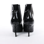 Saint Laurent Paris Opium Patent leather Ankle Boots in Black AU484171 , Size 37.5 EU