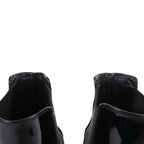 Saint Laurent Paris Opium Patent leather Ankle Boots in Black AU484171 , Size 37.5 EU