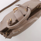 Saint Laurent Paris Baby Cabas Leather 2Way Handbag Beige 424868