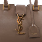 Saint Laurent Paris Baby Cabas Leather 2Way Handbag Beige 424868