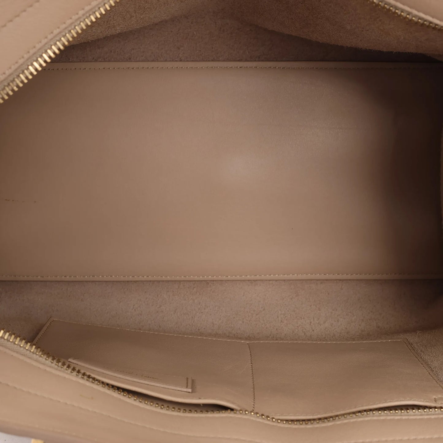 Saint Laurent Paris Baby Cabas Leather 2Way Handbag in Beige 394461