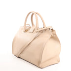 Saint Laurent Paris Baby Cabas Leather 2Way Handbag in Beige 394461