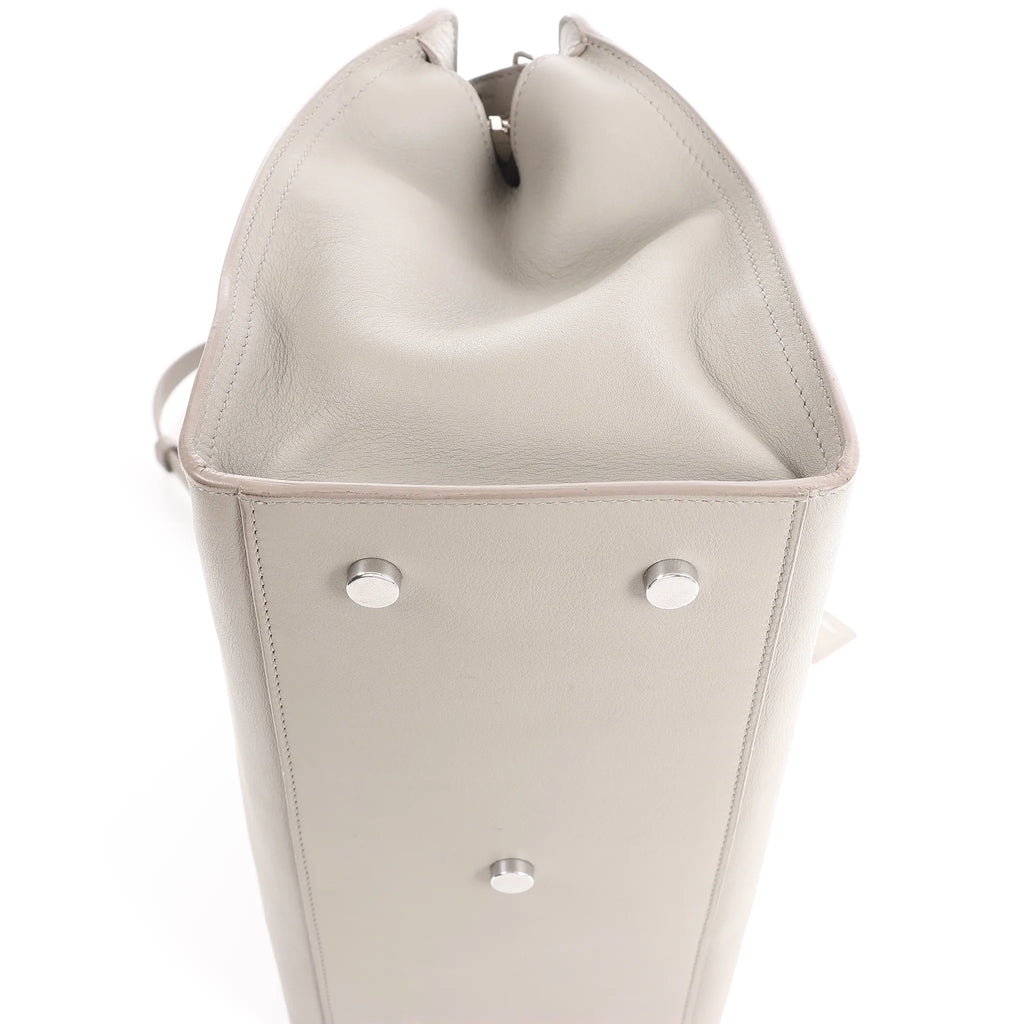 Saint Laurent Paris Baby Cabas Leather 2Way Handbag in Gray 424869