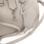 Saint Laurent Paris Baby Cabas Leather 2Way Handbag in Gray 424869