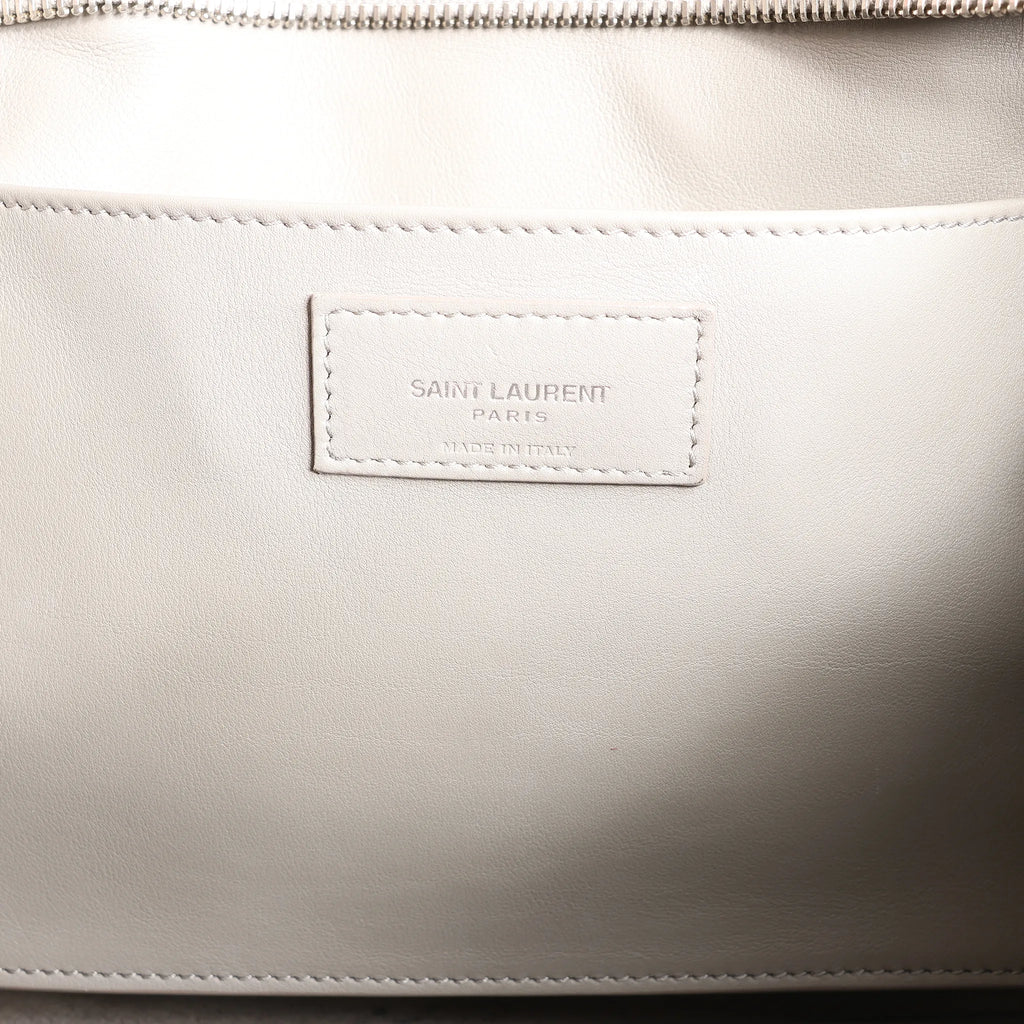Saint Laurent Paris Baby Cabas Leather 2Way Handbag in Gray 424869