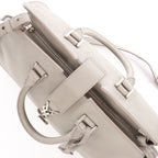 Saint Laurent Paris Baby Cabas Leather 2Way Handbag in Gray 424869