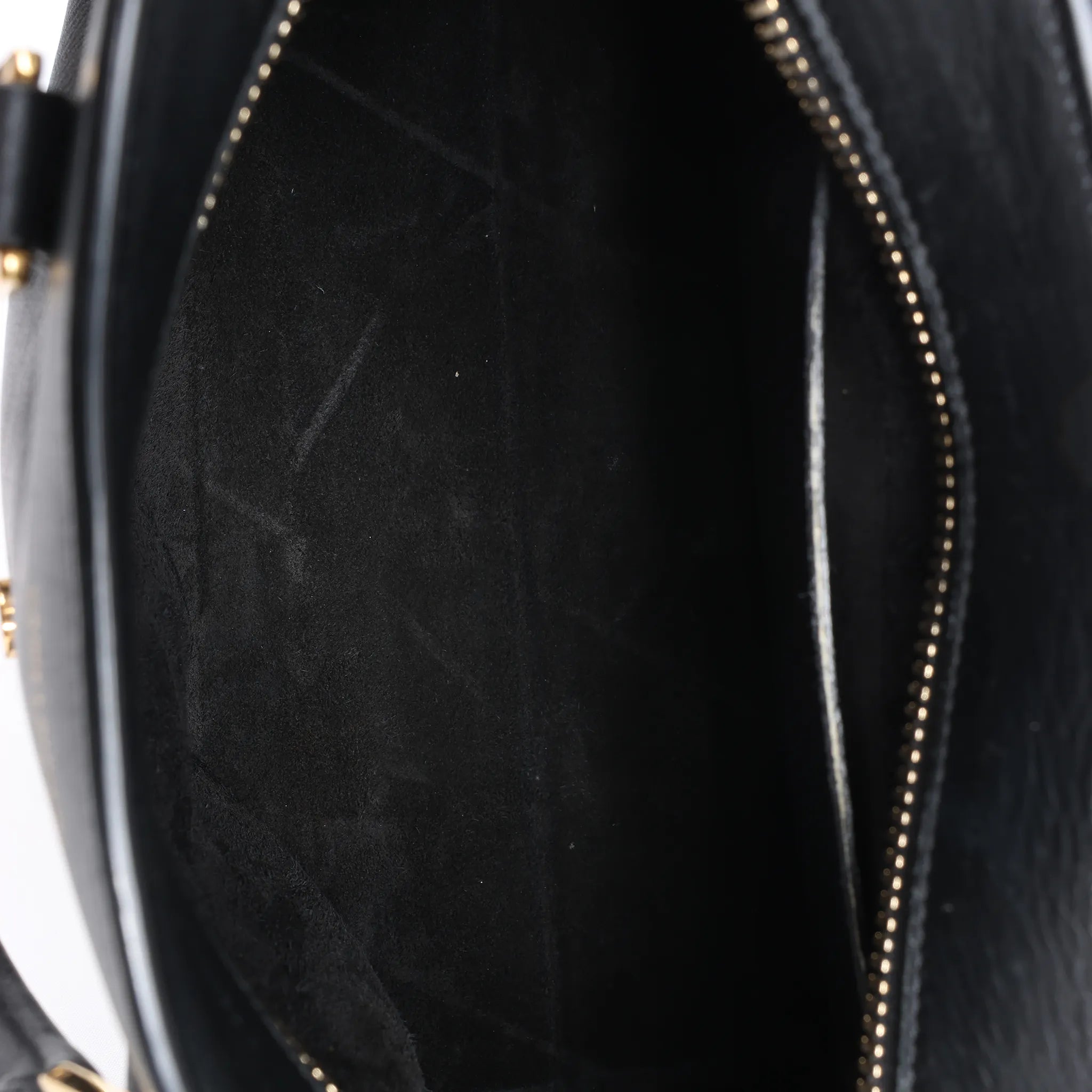 Saint Laurent Paris Baby Cabas Leather Handbag in Black 372087