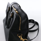 Saint Laurent Paris Baby Cabas Leather Handbag in Black 372087