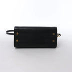 Saint Laurent Paris Baby Cabas Leather Handbag in Black 372087
