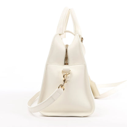 Saint Laurent Paris Monogram Cabas Leather 2Way Handbag in White 472466