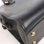 Saint Laurent Paris Baby Cabas Leather Handbag in Black 472466