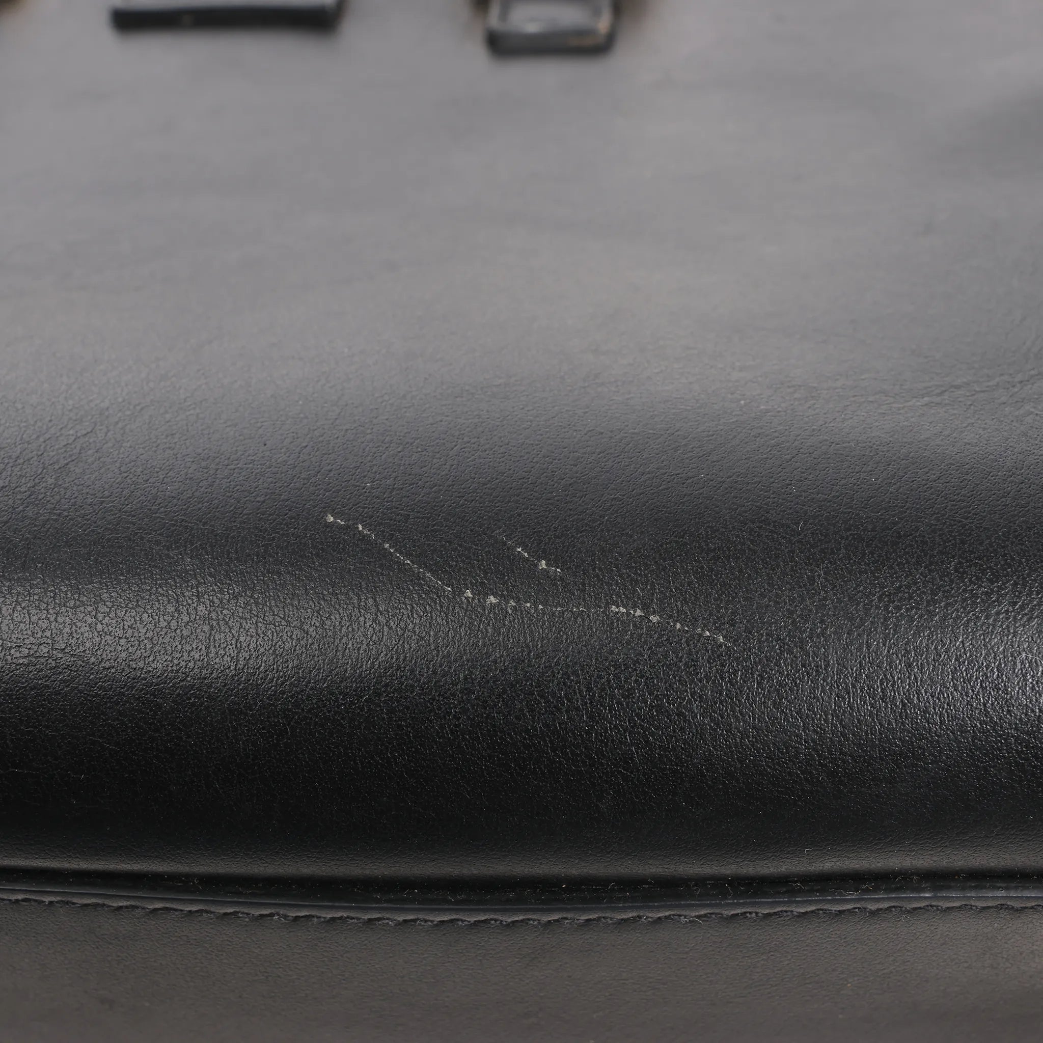 Saint Laurent Paris Baby Cabas Leather Handbag in Black 472466