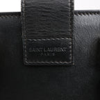 Saint Laurent Paris Baby Cabas Leather Handbag in Black 472466