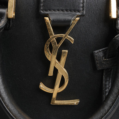 Saint Laurent Paris Baby Cabas Leather Handbag in Black 472466