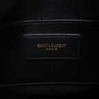 Bolso de mano Saint Laurent Paris Duffle Baby de cuero negro de 2 vías 330958