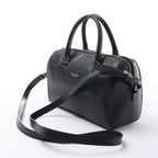 Bolso de mano Saint Laurent Paris Duffle Baby de cuero negro de 2 vías 330958
