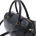 Bolso de mano Saint Laurent Paris Duffle Baby de cuero negro de 2 vías 330958