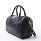 Bolso de mano Saint Laurent Paris Duffle Baby de cuero negro de 2 vías 330958
