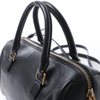 Bolso de mano Saint Laurent Paris Duffle Baby de cuero negro de 2 vías 330958