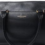 Bolso de mano Saint Laurent Paris Duffle Baby de cuero negro de 2 vías 330958