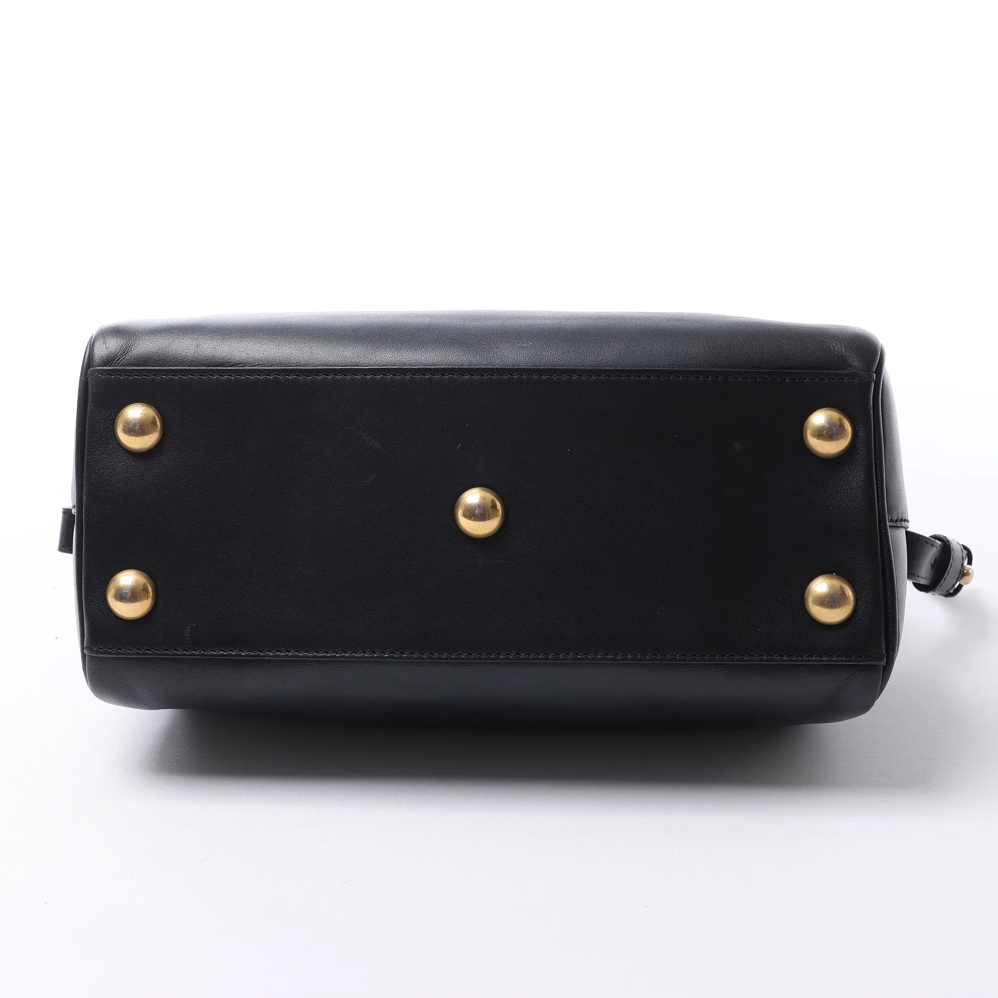 Bolso de mano Saint Laurent Paris Duffle Baby de cuero negro de 2 vías 330958