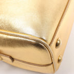 Saint Laurent Paris Baby Duffle Leather 2Way Handbag in Gold 330958