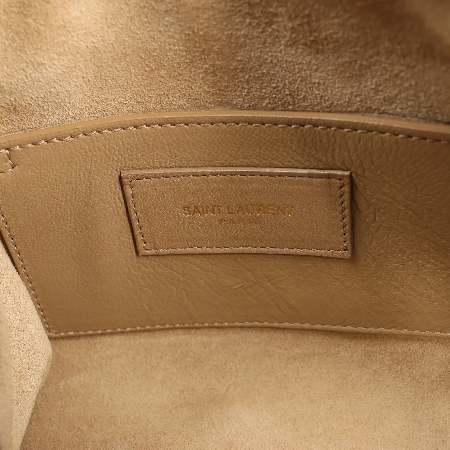 Sac à main double usage en cuir Saint Laurent Paris Baby Duffle, doré 330958