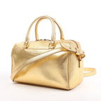 Saint Laurent Paris Baby Duffle Leather 2Way Handbag in Gold 330958