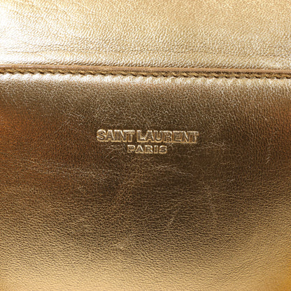 Sac à main double usage en cuir Saint Laurent Paris Baby Duffle, doré 330958